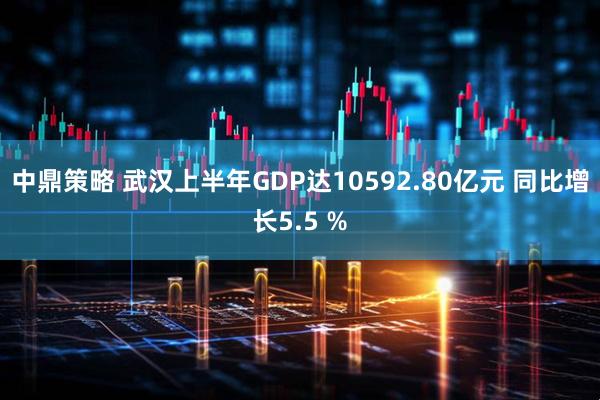 中鼎策略 武汉上半年GDP达10592.80亿元 同比增长5.5 %